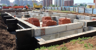 Фундаменты промышленных зданий в Сланцах цена от 24504 руб. -  заказать строительство фундамента промздания под стальные колонны